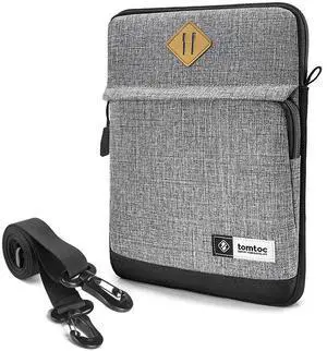 tomtoc Tablet Shoulder Sleeve Bag for 13 Inch New iPad Pro M4 & iPad Air M3&M2 2025-2024, 12.9-inch iPad Pro with Magic Keyboard and Smart Keyboard Folio, Front Pocket for Accessories