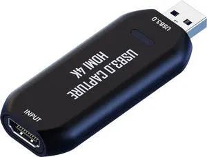 VIXLW Cam Link 4K, Capture Card, External Camera Capture Card for DSLR, Camcorder, ActionCam as Webcam, Stream and Record in 2K50 or 1080P 60FPS, HDMI to USB 3.0 Capture Card for Streaming on OBS/Zoom