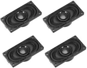 uxcell 2W 8 Ohm DIY Magnetic Speaker 20mm X 40mm Square Shape Replacement Loudspeaker for Laptop 4pcs