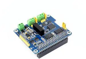 Waveshare 2-Channel Isolated CAN Bus Expansion HAT Compatible with Raspberry Pi 5/4B/3B+/Zero/Zero W/Zero WH/Jetson Nano,2-CH CAN HAT with MCP2515 + SN65HVD230 Dual Chips Solution