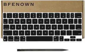 Bfenown Replacement QWERTY US keycaps Keys for iPad Pro 11" (1st, 2nd, 3rd, 4th gen) and iPad Air (4th, 5th gen, and M2) Magic Keyboard A2261 (Black)