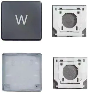 Replacement Letter W Keycap Keys and Hinges Compatible for Surface Laptop 3/4/5 13.5/15inch 1867 1868 1872 1873 1950 1951 1952 1953 Keyboard W Key Cap (Black)