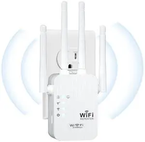 WiFi Extender, 2025 Fastest WiFi Booster,WiFi Extenders Signal Booster for Home, WiFi Repeater with Ethernet Port Covers up to 9880sq. ft and 55 Devices-Medium-2.4GHZ