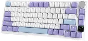 AJAZZ AK820 Pro Gasket Mechanical Keyboard Hot-Swappable BT/2.4G/Cable|4000mAh|TFT Screen|South-Facing RGB|Volume Control Foam for Win/Mac/PC