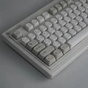 119 Keys PBT Dye Sub Keycaps Ma Profile Gray Keycaps Set Fit for 61/64/87/104/108 Cherry Mx Switches Mechanical Keyboard