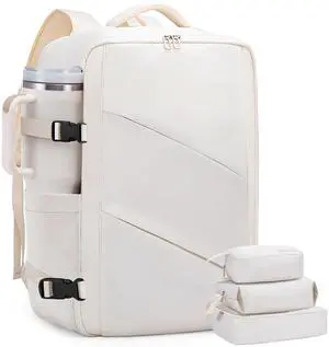 LOVEVOOK Travel Carry on Backpack, Large 40L Personal Item Travel Bag for Men & Women Flight Approved with 3 Packing Cubes, Suitcase Water Resistant Luggage Daypack Business Weekender Bag