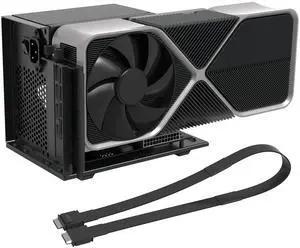 PCIe 4.0 x4 64Gbps eGPU Dock with 19.7 inches SFF-8611 OCuLink Cable, OCuLink SFF-8612 8311 to PCIe x16 External GPU Dock for Laptop & Mini PC, External gpu Enclosure Supports External Graphics Card