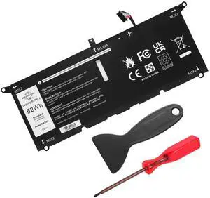 MAFACBAC DXGH8 7.6V 52Wh Laptop Battery: Replacement for Dell XPS 13 9370 9380 7390 Inspiron 13 7000 7391 2-in-1 5390 5391 XPS13 9305 XPS13-9370 Notebook Li-ion Battery G8VCF