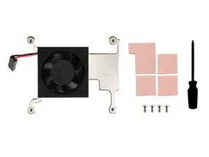 Waveshare Low-Profile CPU Cooling Fan for Raspberry Pi 4B/3B+/3B with Aluminum Alloy Bracket