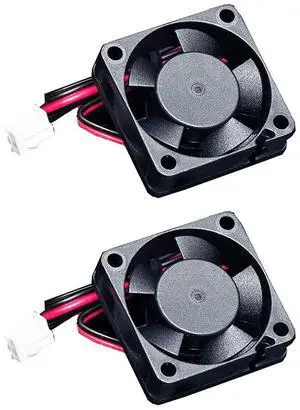 GBA-SZC 4010 Cooling Fan Axial Low Noise 12V DC Hydraulic Bearings Brushless Fan Cooler Low Noise 0.12A 40mm x 40mm x 10mm.(Pack of 2PCS-12V)