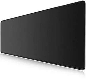 LL-COEUR Black XXL Computer Mouse Pad 39.3x15.7x0.12inch, Oversized Keyboard Mousepad with Anti-Slip Base for Gaming, Home, Office (39.3"x15.7"x0.12")