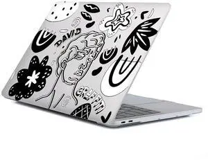 Case Compatible with MacBook Air 13 Inch 2022 2021 2020 2019 2018 Release Model A2337 M1 M2 A2681, Art Protector Covers for Air13 Retina Display with Touch ID-David Abstract Graffiti