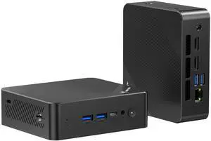 MINISFORUM Venus Series UN100P Mini PC Alder Lake N100(up to 3.4GHz) Windows 16GB RAM 512GB SSD Micro Computer, HDMI|DP|USB-C Triple Outputs, RJ45 Port Small Computer for Office&Home