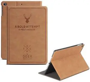 DuraSafe Cases for iPad Mini 4th 5th Gen 7.9 Inch [ Mini 5 4 Gen ] A2133 A1538 MUXH2LL/A MUXF2LL/A MK882LL/A Smart Auto Sleep/Wake Function with Adjustable Viewing Angle Stand Flip Cover - Camel