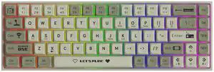 AK680 Wired Compact Mechanical Keyboard, 68 Keys Grey-White Layout, Hot-Swappable Tactile Brown Switch Gaming Keyboard with Multicolor Backlight, Eva Foam Dampening, for Gaming & Typing