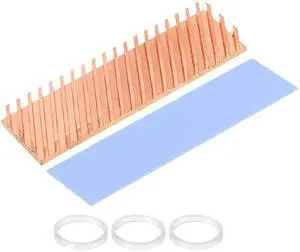 MECCANIXITY Copper Heatsink 70x20x6mm with Thermal Pad and Rubber Ring for M.2 SSD Module, PC, Laptop Cooler 1 Set