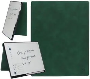 Case for Remarkable Paper Tablet 11.8" 2024 Released, Slim Lightweight Leather Book Folio Cover with Built-in Pen Holder (Green)