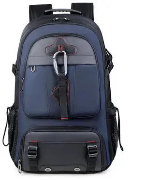 Travel Backpack 50L, 17 Inch Laptop Backpack for Men Women, Large Waterproof Carry On Backpack, TSA Friendly Flight Approved Anti-Theft Backpack with USB Interface & Shoe Compartment, Navy Blue