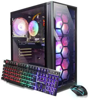 STGAubron Gaming PC Computer Desktop, Intel Core i7 8th Gen up to 4.1G, GeForce RTX 2060 6G, 16G DDR4, 512G SSD, WiFi 6, BT 5.2, RGB Fan x4, Windows 11 Home