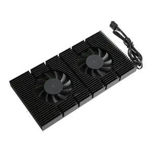 Gpu Backplate Radiator, Alloy Fast Heat Sink 4 Pin Backplane Gpu Backplate Aluminum Cooler Memory Cooler for Rtx3090 3080 3070