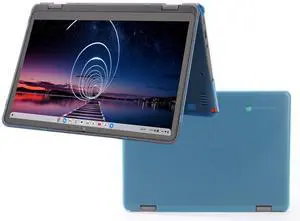 mCover Hard Shell Case ONLY Compatible for 2023~2024 12.2" Lenovo 500E Yoga Chromebook Gen 4 Gen4 2-in-1 Laptop (NOT Fitting Any Other Lenovo Models)- Aqua