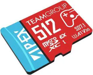 TEAMGROUP APEX Card 512GB for Nintendo Swith2 Micro SDXC Express UHS-I U3 A1 V30, R/W up to 800/700 MB/s with Adapter TAPMSDE512GIV30A102