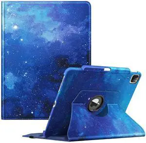 Fintie Rotating Case for iPad Pro 12.9-inch 6th Generation 2022-360 Degree Swiveling Protective Cover with Pencil Holder, Auto Sleep/Wake, Also Fit iPad Pro 12.9" 5th/4th/3rd Gen, Starry Sky