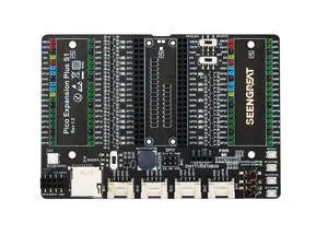XICOOLEE Dual GPIO Expander for Raspberry Pi Pico, Two Sets of External Expansion 2x20PIN,Four HY-2.0-4P Headers,Full-Color RGB, Onboard Micro SD Card Slot, for Connecting More Expansion Modules