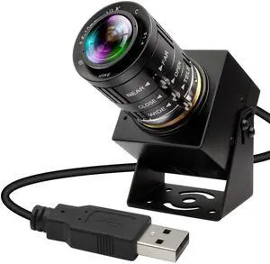 IFWATER 4K Webcam 1080P@120fps USB Steaming Camera with 3.6-10mm Varifocal Manual Lens,12Megapixel UVC Free Driver Compatible Computer, Plug and Play for Conferencing 3D Printer Industrial Security