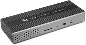 OWC Thunderbolt Go Dock, 11 Ports, Built in Power Supply, 90W Charging, TB4 (USB-C), USB, HDMI, 2.5GbE, SD, Also Compatible with USB-C Devices, Supports Thunderbolt Share