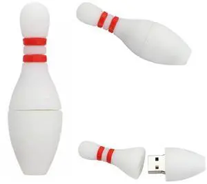 Cute USB Flash Drive - USB Bowling Pin - Cool Pendrive - Thumb Drive (Bowling Pin)