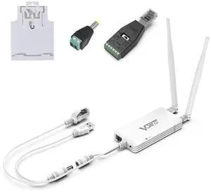VONETS VAP11S-232 300Mbps WiFi to Ethernet Adapter 2.4G WiFi Bridge/Repeater/Mini Router/ RJ45 to RS232 Serial Server with 2 RJ45 Ports/Antennas USB/DC Powered for DVR Monitor Network Devices