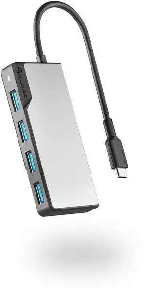 Alogic UCFUUA-SGR USB-c Fusion Swift 4in1 Hub Dock 4xusb-a USB 3.0 Space Grey
