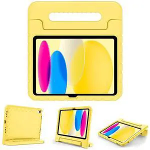 ProCase Kids Case for iPad A16 11th Generation 2025/iPad 10th Generation 2022 with Pencil Holder, iPad 11/10 Case Shockproof Lightweight Cover with Stand Convertible Handle for Children -Yellow ProCase Kids Case for iPad A16 11th Generation 2025/iPad 10th Generation 2022 with Pencil Holder, iPad 11/10 Case Shockproof Lightweight Cover with Stand Convertible Handle for Children -Yellow