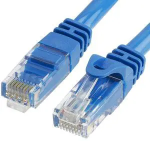 Cmple - CAT 6 500MHz UTP ETHERNET LAN Network Cable - 100 FT Blue