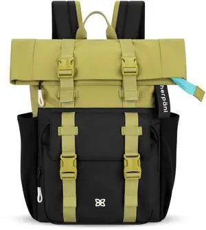 Sherpani Sedona, Foldover Backpack Purse, Laptop Backpack, 16L Recycled Nylon Backpack, Fits 15'' Laptop, RFID Protection, Travel Gift for Women (Alchemy)
