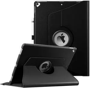 Fintie Rotating Case - 2017/2015 iPad Pro 12.9 inch (Old Model) 1st & 2nd Gen Case, 360 Degree Swiveling Stand Protective Back Cover, Supports Auto Wake/Sleep, Black
