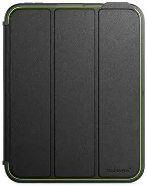 Sahara - Raider Series Heavy Duty Folio Case for iPad Mini (A17 Pro) 2024, Scorpion Black/Green, (TB00452)