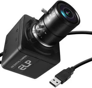 QILOVE Global Shutter USB Camera  800P Monochrome Ultra High Speed 640fps Camera [120/210/420fps Modes]  Manual Focus 2.8-12mm CS Lens  Compatible with Raspberry Pi, Linux, Mac & Windows