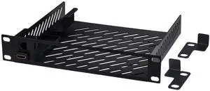 GeeekPi 10inch 1U Mini PC Rack Mount Shelf with RJ45 CAT6 Port & Mini HDMI Port for DeskPi RackMate T1/T0
