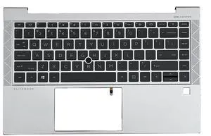 M07090-001 M36312-001 Replacement for HP Elitebook 840 G7 840 G8 Laptop Upper Top Cover Case Palmrest Backlit US Keyboard Assembly Part Silver