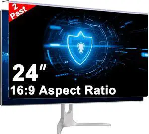 GlanceGuard 23-24 Inch Computer Privacy Screen, Suitable For 16:9 16:10 Monitors, Anti Blue Light Privacy Screen Filter, Anti Uv Computer Suspension Cover, Universal (23-24 Inch (Diagonal), [2 Pack])