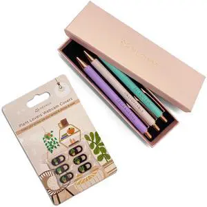 Cute Webcam Covers Bundled with Inspire Pen Set of 3 - Daily Office Essentials