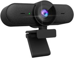 DAIPU 4K Webcam for PC Live Streaming Camera Web Cam 4K 30FPS with 2 Microphones Clear Audio 360° Voice Pickup 1/2.9'' 8.3MP Sensor 81° FOV Noise Cancelling for Video Conferences Calls with Zoom Skype
