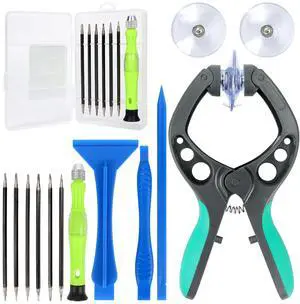 13 Pcs Precision Screwdriver Set Magnetic, Electronics Opening Pry Tools Repair Kit with LCD Screen Opening Suction Cup Pliers for Computer, PC, Tablet, Laptop, Eyeglass, Watch