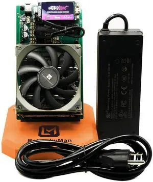 Bitcoins Miner NerdQaxe++ 4.8TH/s ASIC Miner & Crypto Miner - Solo Miner for BTC, 2.4Gwifi Open-Source,SHA-256, Low Power 98W, Silent Home Mining with Bitaxe Technology (Orange)