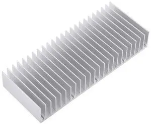 1pc Aluminum Heatsink Cooling Module 5.9x2.32x0.98 Inch Cooling Radiator Heat Sink Dense 24 Teeth 150mm for High Power LED Amplifier Transistor