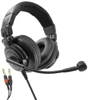 Yo-tronics YTH-312M Dual-Side Intercom Headset with Dynamic Microphone, 50mm Drivers, Rugged Design for Broadcasting, Live Reporting, Stage Production