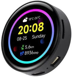 waveshare ESP32-S3 1.43inch AMOLED Display Development Board with CNC Metal Case,466×466 Resolution 16.7M Color Capacitive Touch AMOLED Round Display Support 2.4GHz WiFi and Bluetooth BLE 5