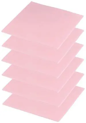 PATIKIL Thermal Pads 100x100x2mm, 6 Pack Silicone Cooling Thermal Pad for CPU GPU IC PCIe M.2 2280 SSD NVMe Heatsink, Pink